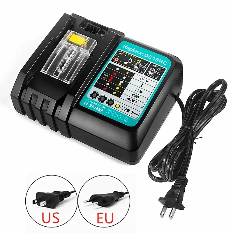 

DC18RC For Makita 18V Drill Battery Charger 2A Li-ion Charger for Makita 14.4V 18V LXT BL1815 BL1860 BL1430 BL1450