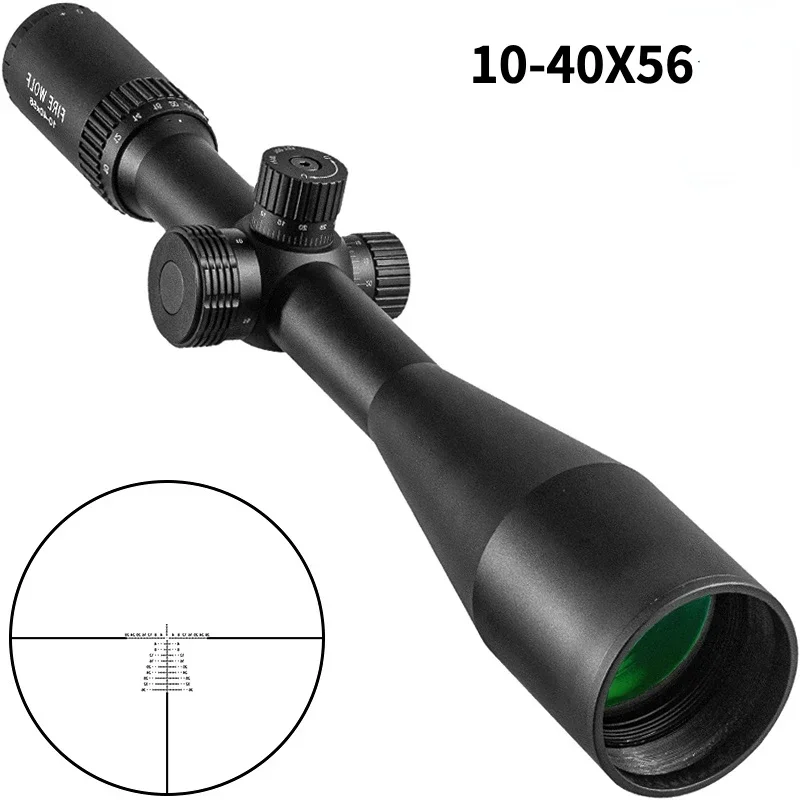 

10-40X56 Riflescope Hunting Scope Tactical Sight Glass Reticle Rifle Sight For Sniper Airsoft Gun Hunting