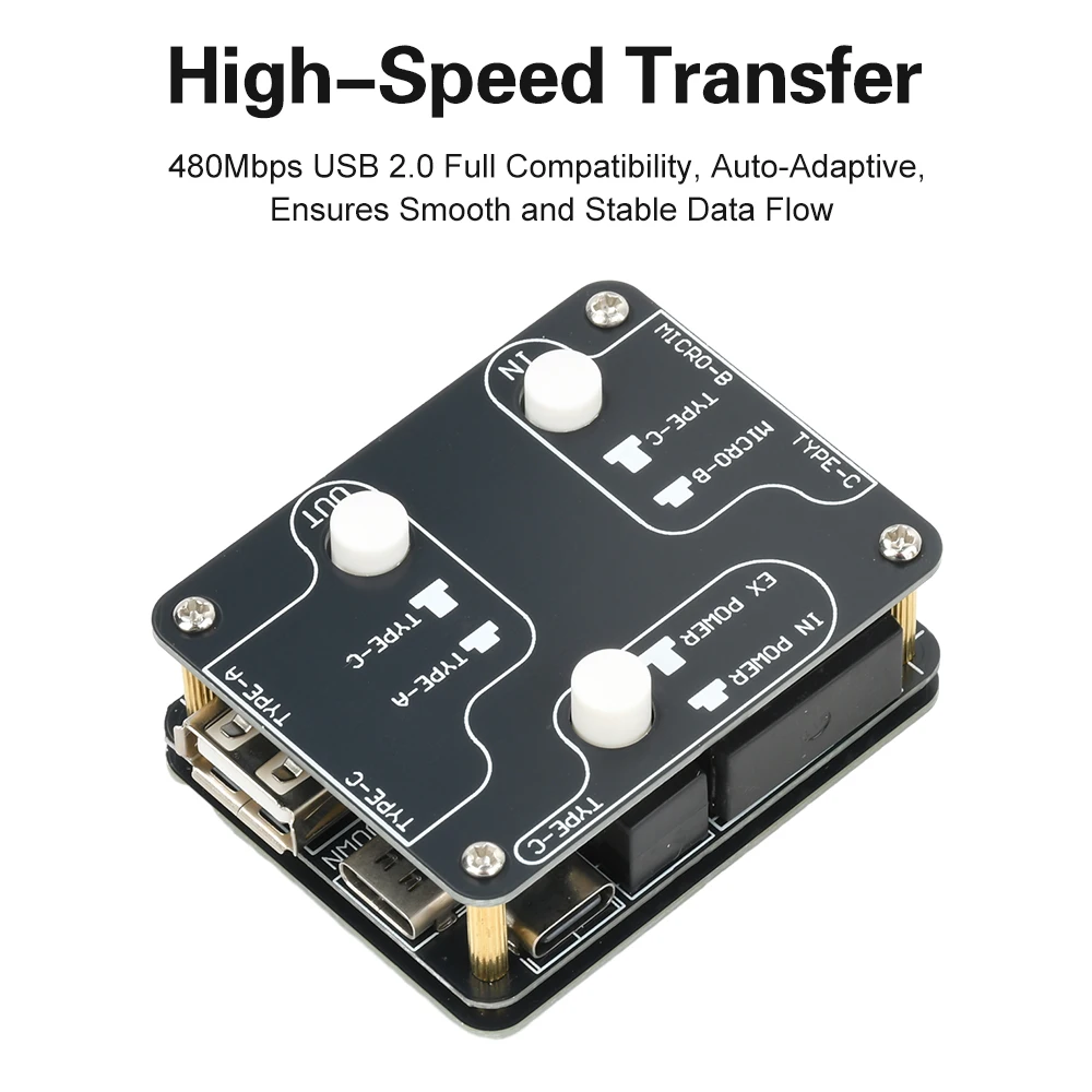 Professional U8Pro USB 2.0 High-Speed Isolator With 1500V Protection Supports Internal/External Type-C Power For DAC/Hard Drives