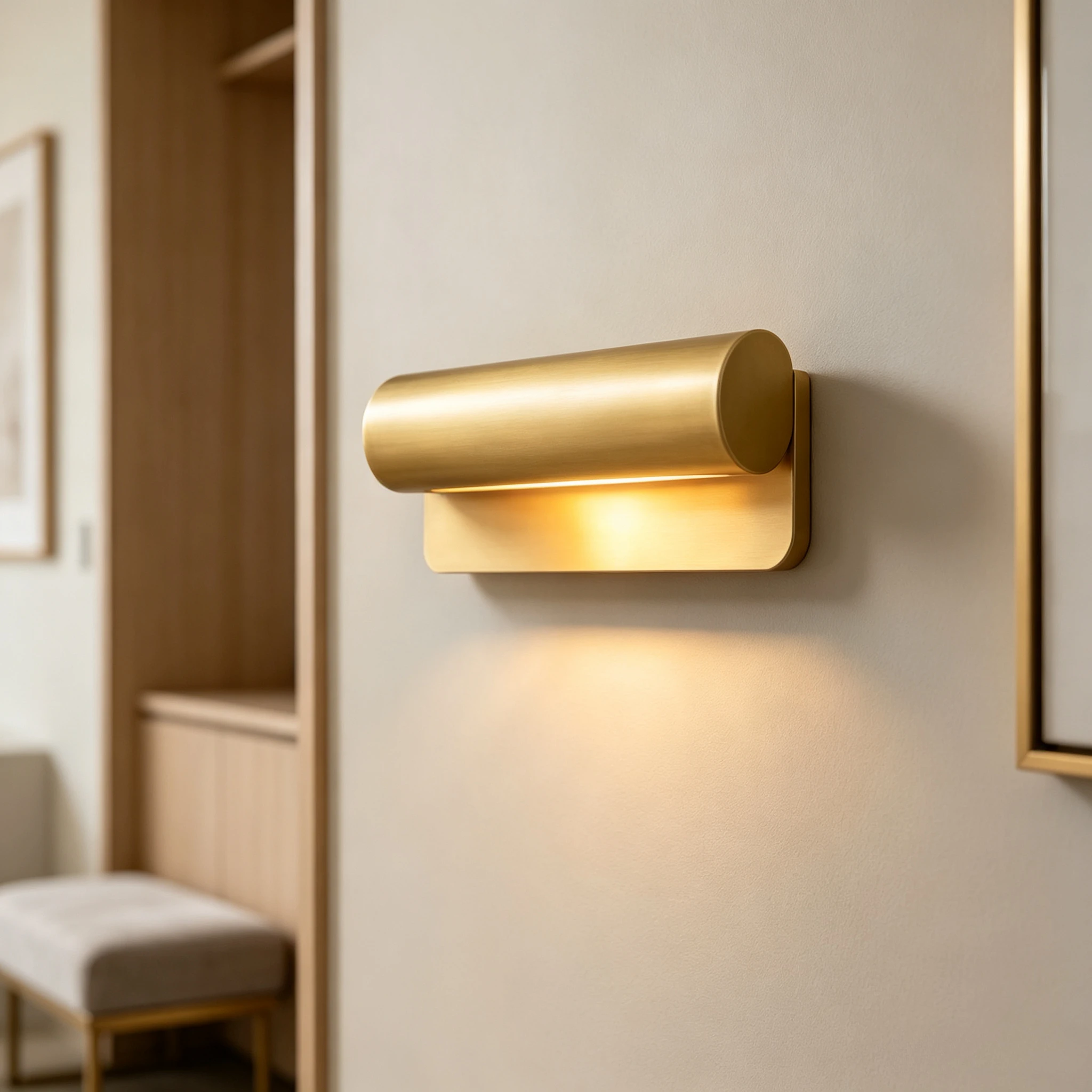 Postmodern All Copper Mirror Headlights Rust Proof Bathroom Led Lights Living Room Entrance Bedroom Beside Indoor Lighting 2026