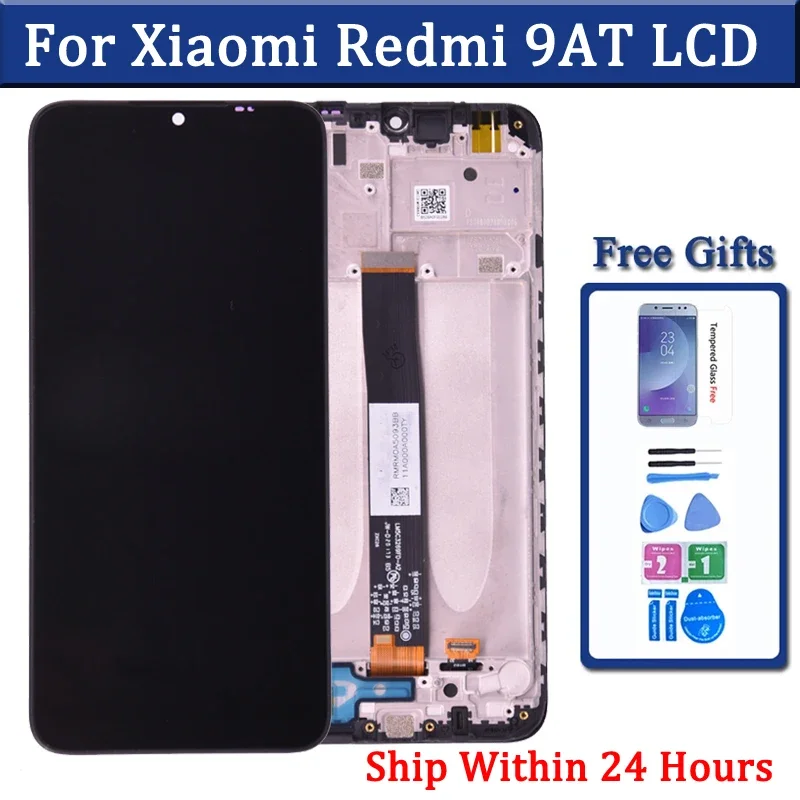 6.53 inches Screen For Xiaomi Redmi 9AT Lcd M2006 M2006C3LVG Display Touch Digital Sensor Panel Assembly Replacement Phone Part