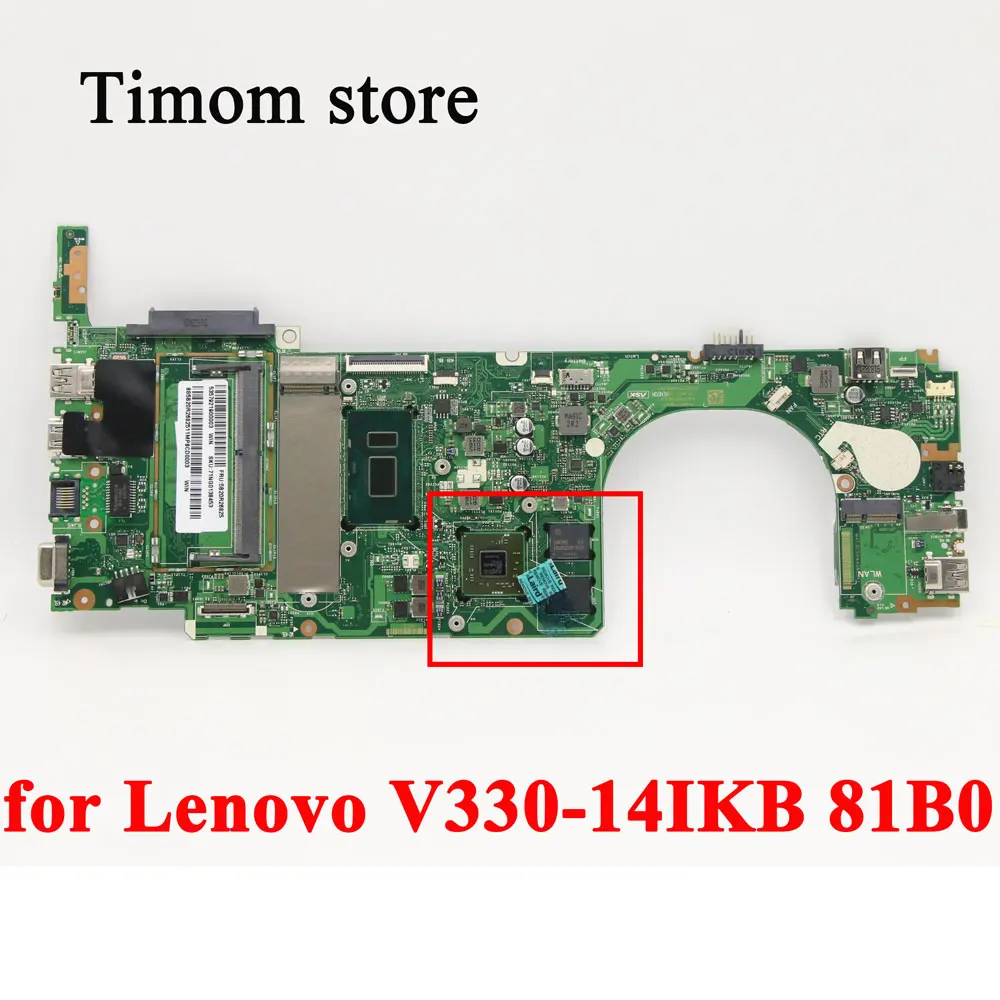 

I78550U I58250U I57200U I38130U I37130U 7020U DIS UMA 4G for Lenovo V330-14IKB 81B0 Orignal Laptop Motherboard
