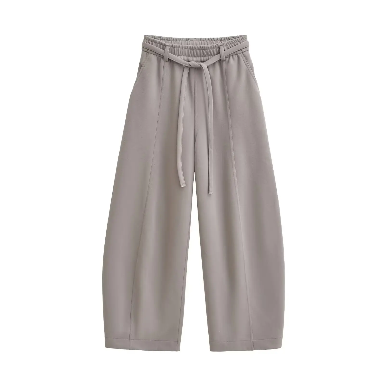 American Sle taille haute pantalons à jambes larges pantalons décontractés amples pour femmes automne citrouille Dstring paresseux sentiments couteau Sweatp...