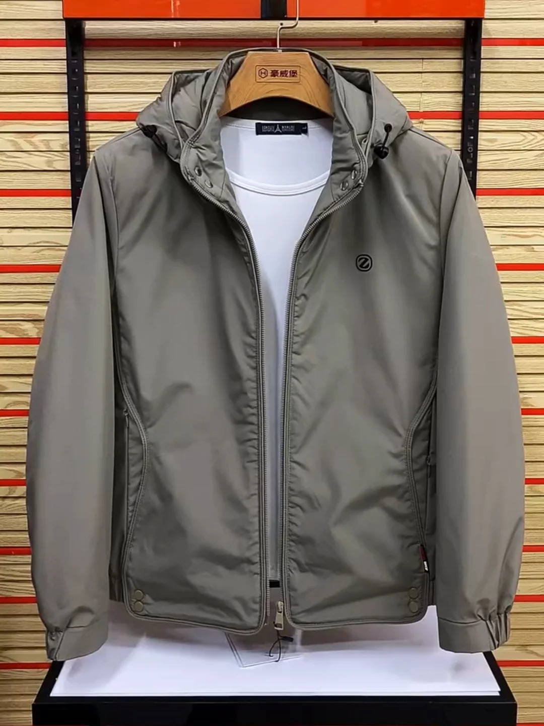 

High Quali Men's Hooded Cotton Jaet Autumn Winter New Arrival Faionable Detachable Coat Stand Fit Casual Sle Antib...