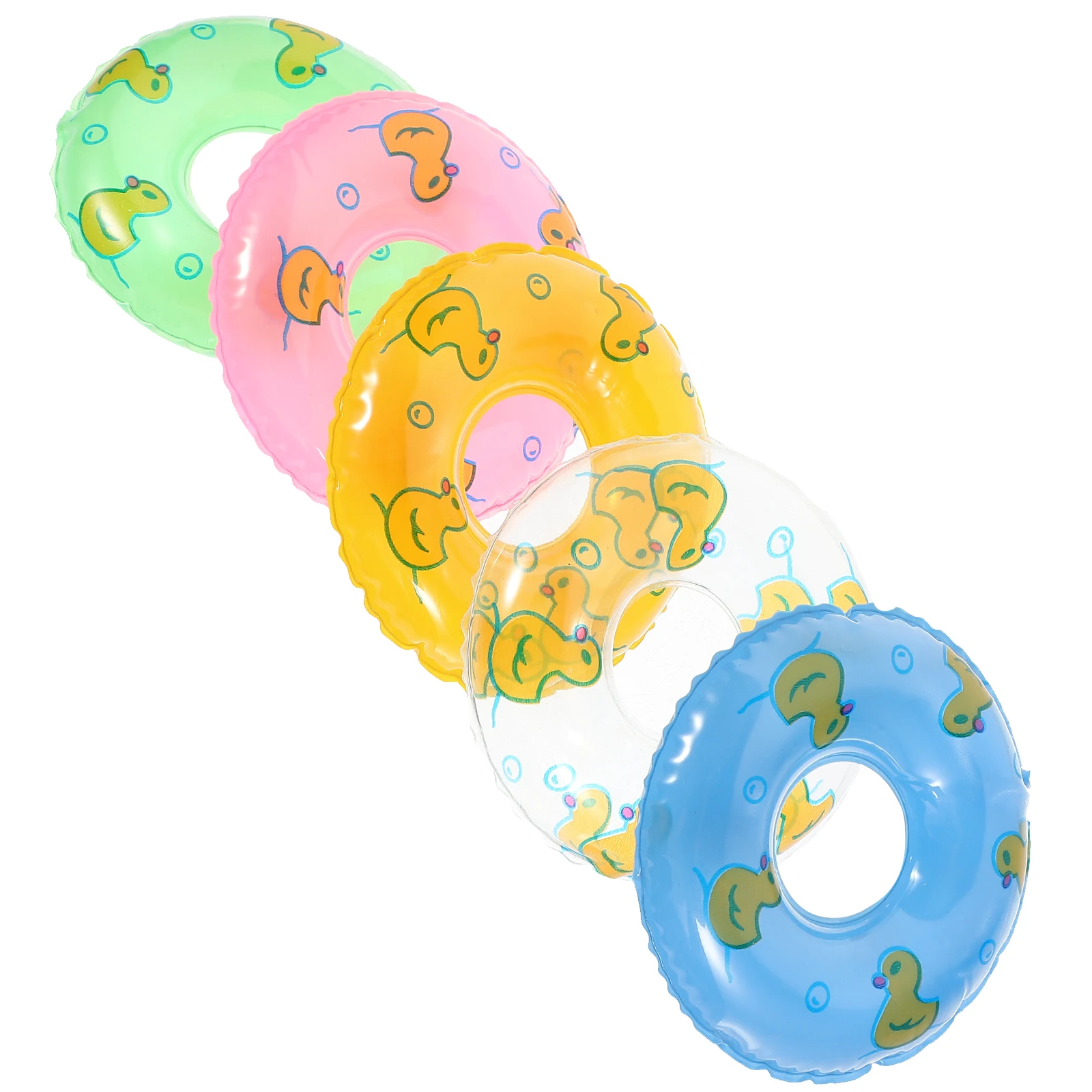 

5 шт. миниатюрные кольца для плавания, компактные легкие крошечные кольца в стиле утки, мини-дом, кольцо для плавания, декор, декоративные подарки для вечеринки, мини-кольцо для плавания