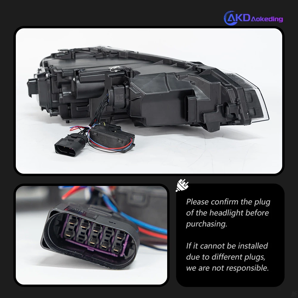 AKD LED Światła Samochodowe do VW Polo Reflektor 2011-2023 Volkswagen Vento LED Soczewka Projektorowa DRL Hid Lampa Przednia Bi Xenon Akcesoria — zdjęcie 5
