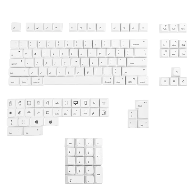 A19E-136 Keys Keycaps PBT Key Cap Fit Laptop PC Game Office Mechanical Keyboard Keycaps