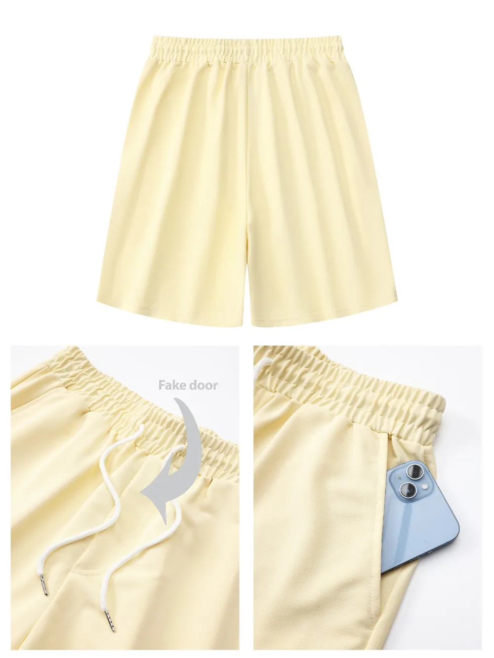 TOQUCL Men's Gym Shorts - Quick Dry Breathable Fitness Running Training Drawstring Waist Short with Pockets for Active Wear