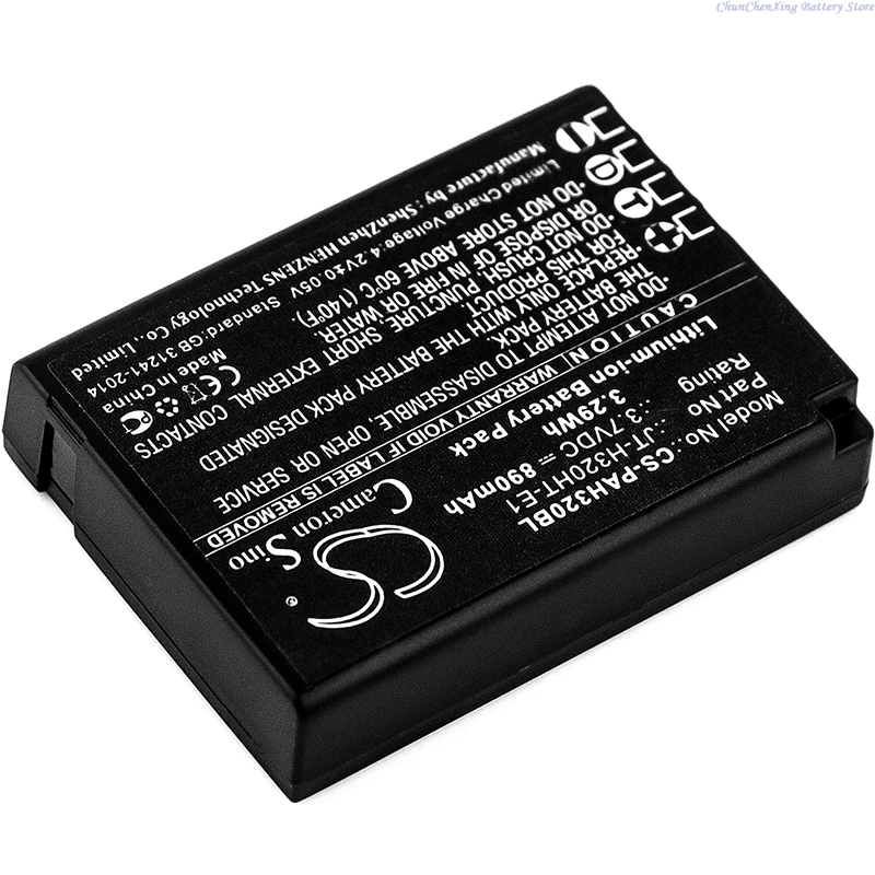 3.7V 890mAh Barcode Scanner Battery for Panasonic Handheld H320 JT-H320HT JT-H320HT-E1 JT-H320HT-E2 H4320HT