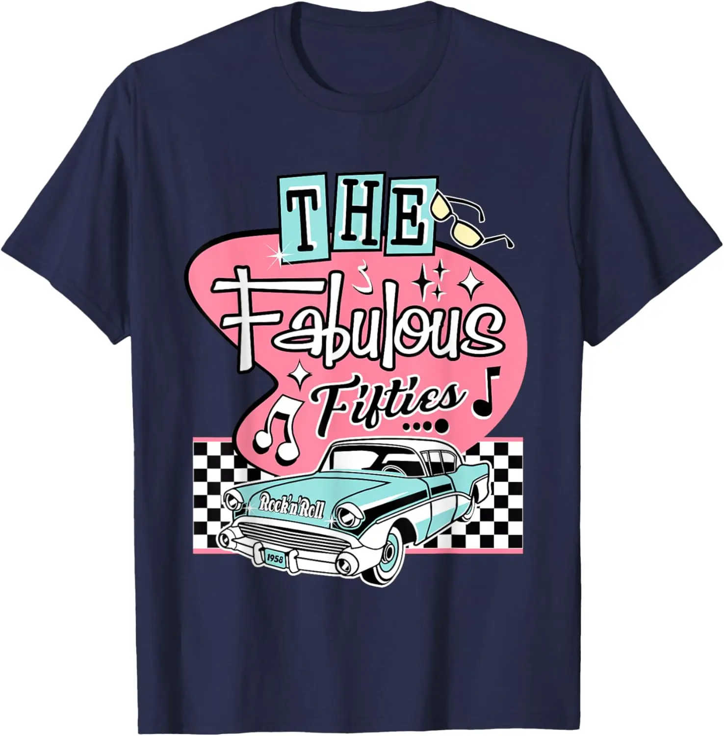 50s Rockabilly Vintage 1950s Clothing For Women Men Sock Hop T-Shirt