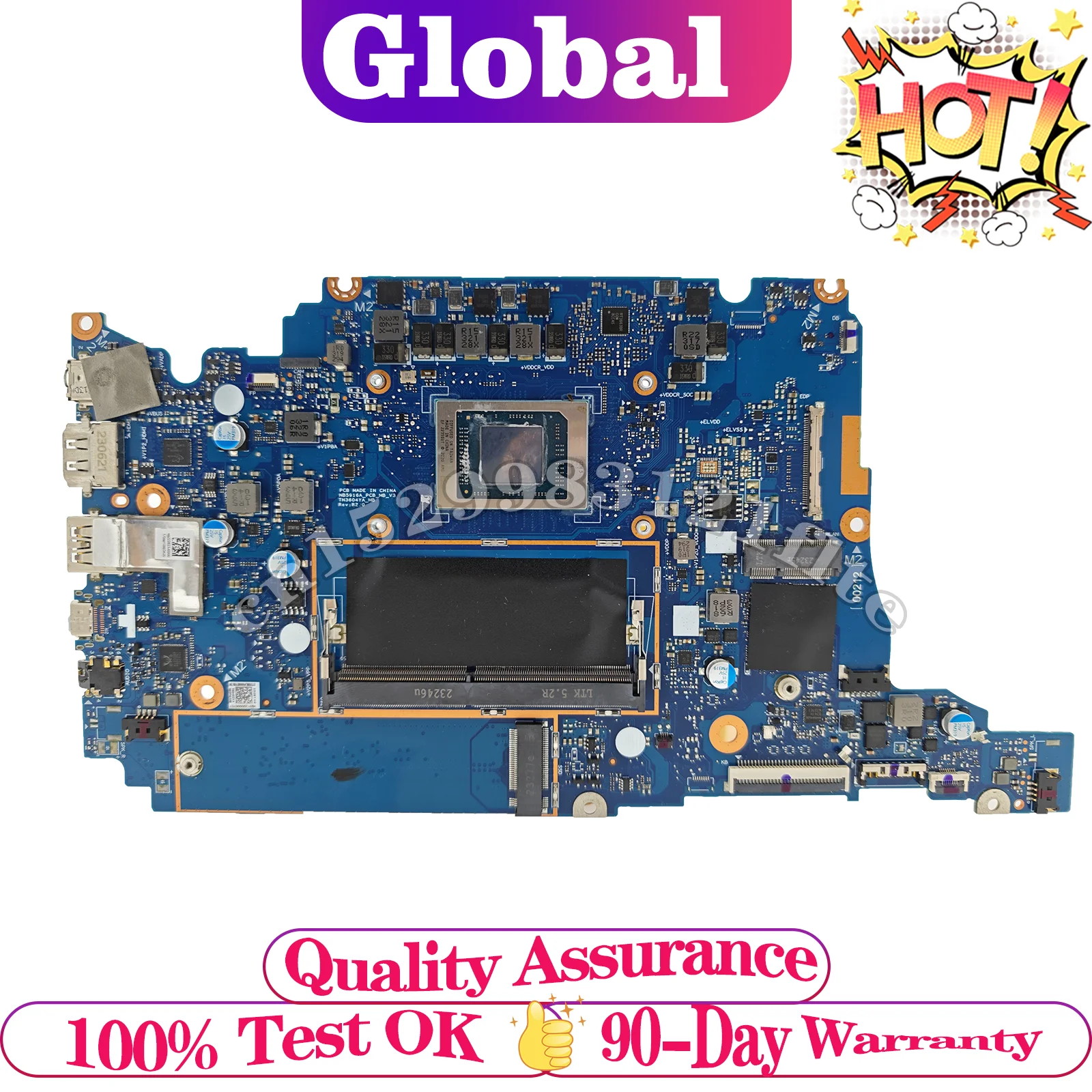 Placa base TN3604YA TN3402YA TN3604 TN3402 para ordenador portátil ASUS R5-7530U R7-7730U RAM 8GB