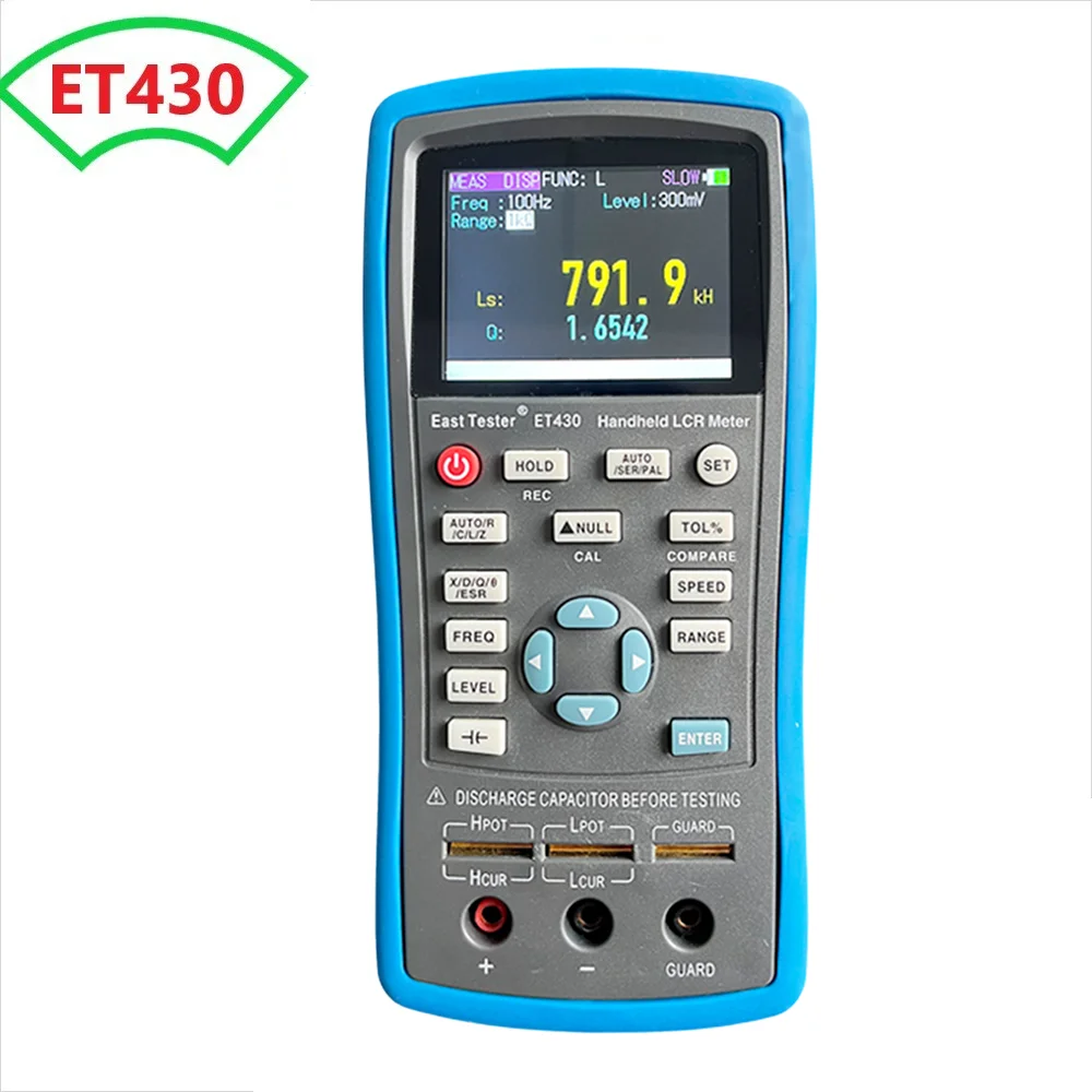 East Tester ET430 Multimeter Handheld LCR Digital Bridge Capacitance Inductance Resistance Test 2.8 Inch TFT Display Screen