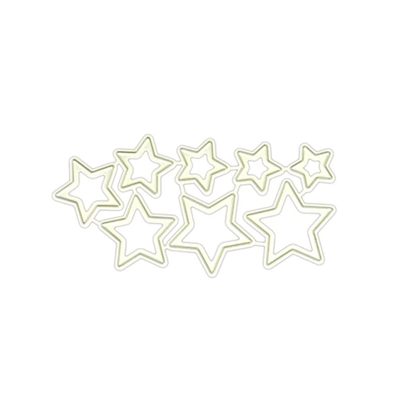 Sterren metalen stansmessen stencil scrapbooking diy album stempel papieren kaart
