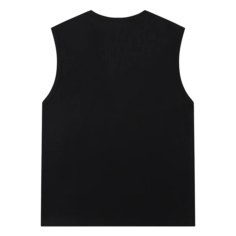 Cotton Men's Sleeveless Shirt Customized Personalized Design Logo Printing Name Gym Training Clothes DIY Vest