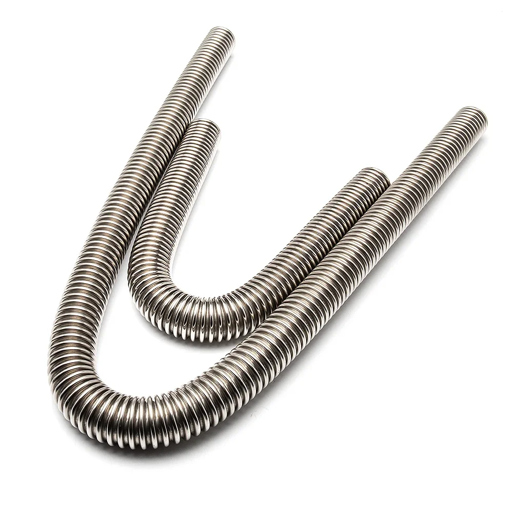 Kit de tuyau de radiateur 24 "36" 48 ", kit de tuyau d'eau de refroidissement de radiateur flexible en acier inoxydable avec pince à capuchon, type universel