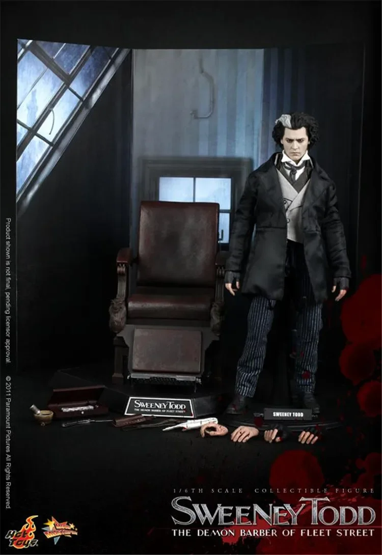 

Hot Toys HT Old Genuine In Stock MMS149 1/6 Sweeney Todd The Demon Barber Of Fleet Street Johnny Depp Movie Character Model Gift