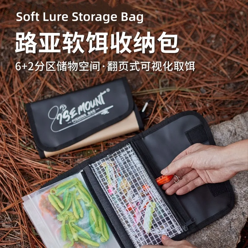 

Portable Luya Fake Bait Bags PVC Inner Bags Partitioned Waterproof Storage Bag Fishing Sorting Accessories Fishing Gear Bag
