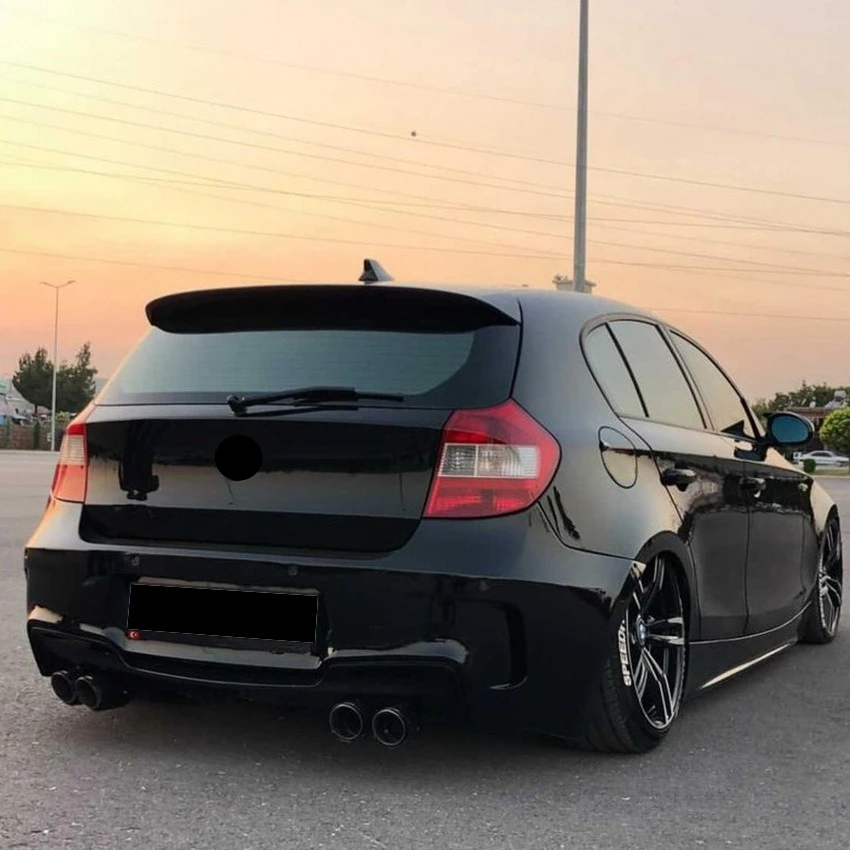 For BMW 1 Series Hatchback E81 E87 120i 118i 116i 2004-2011 Car Rear Roof Lip Spoiler Trunk Wing Tail Fin Car Accessories view 4