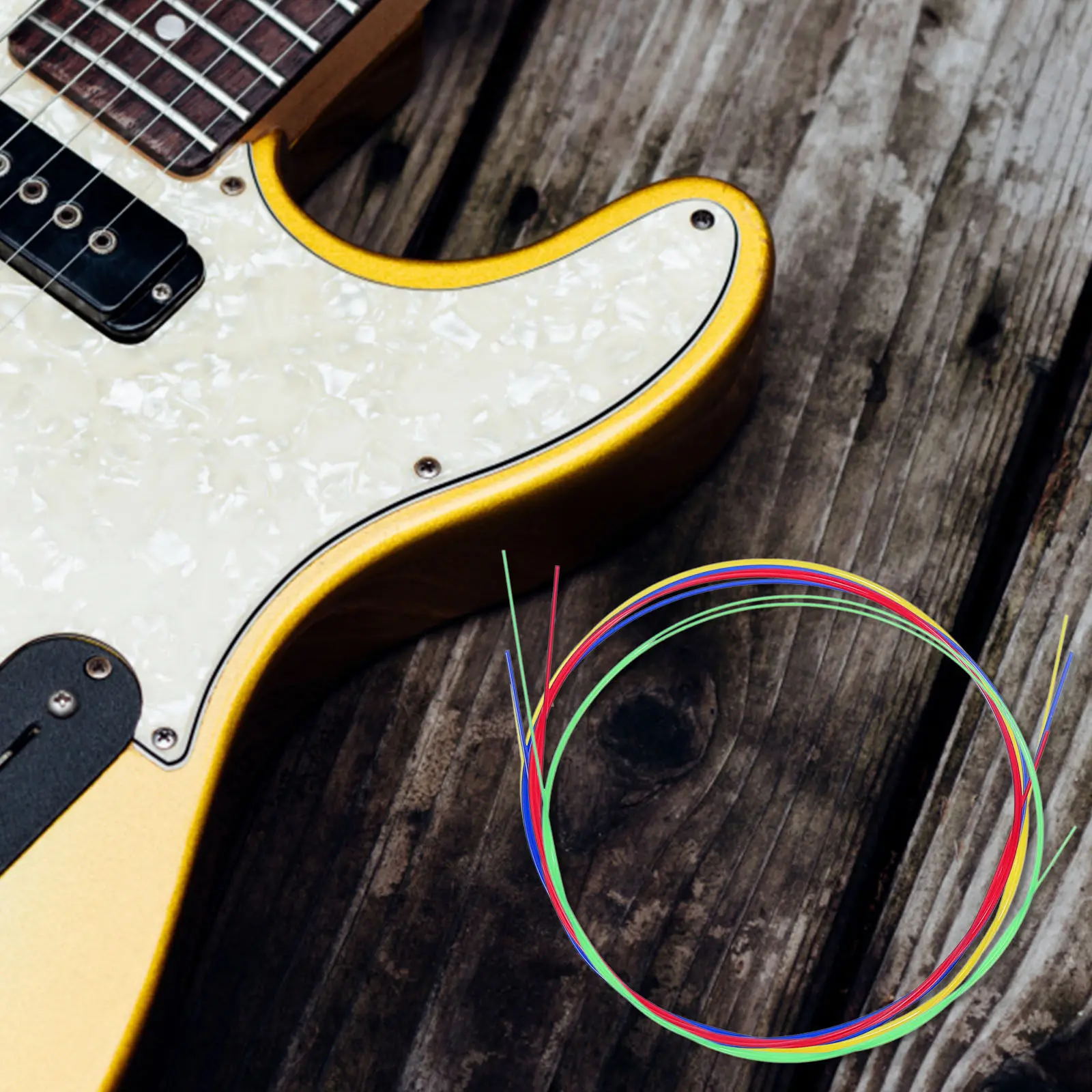 4Pcs Colorful Nylon Ukulele String Set U104 Specific Resonant Tone Smooth Surface Long Wear Comfortable Extended
