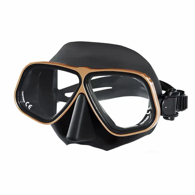 Diving Mask Plastic-Alloy Frame Scuba Equipment Snorkeling Goggles Tempered Glass