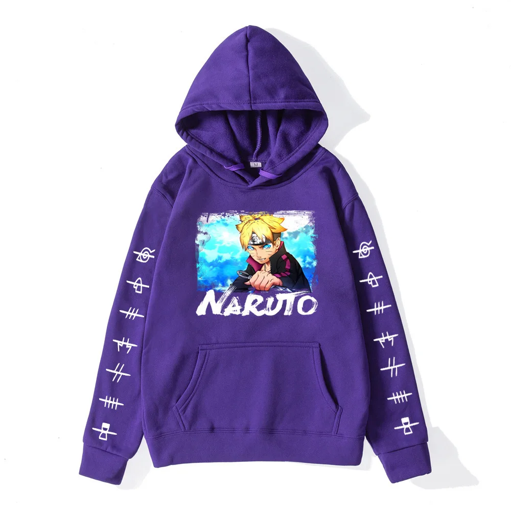 Naruto Anime Printed Hoodie Loose Comfy Hoodie Jacket Trendy Harajuku Style Streetwear Men Clothing Y2k Top