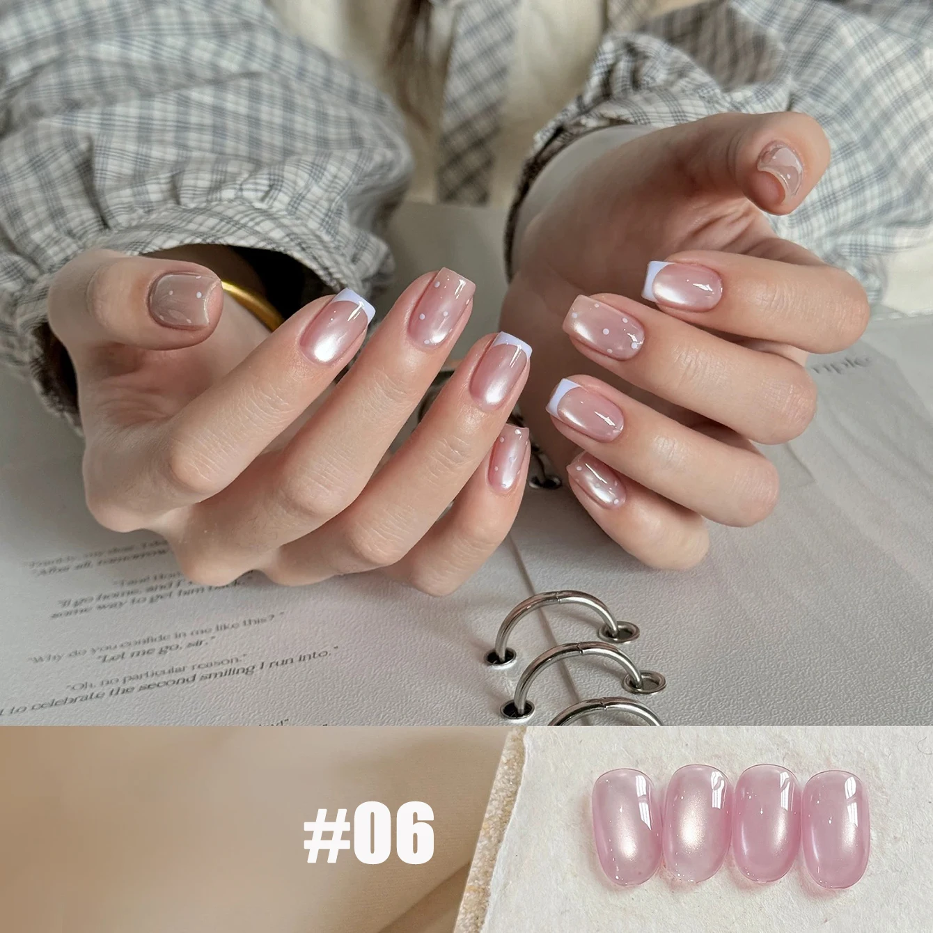 MIANEL 10ML 2026 Summer New Ice Transparent Cat Eye Magnetic Nail Polish Spring Nail Art Glass Bead Cat Eye Gel Nail Polish