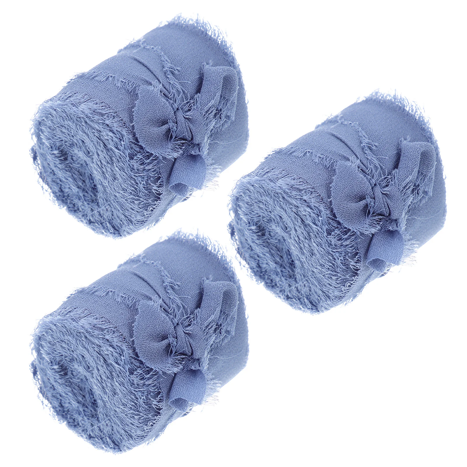 

3Pcs Wedding Ribbon Fringe Silk Texture for Gift Box Gift Wrapping Bouquet Decoration Party Decor Fringe Ribbons