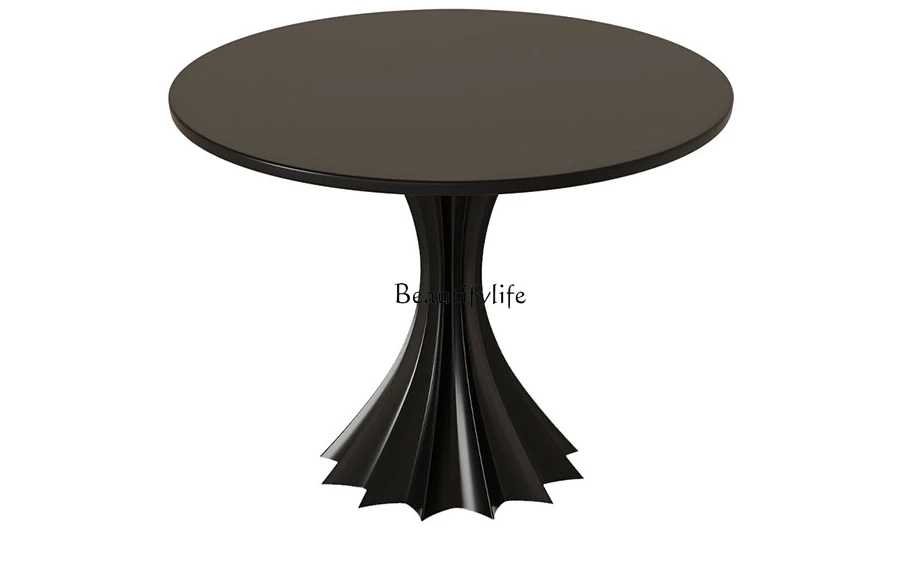 Skirt Art Dining Table Italian Small Apartment Home Display Round Table