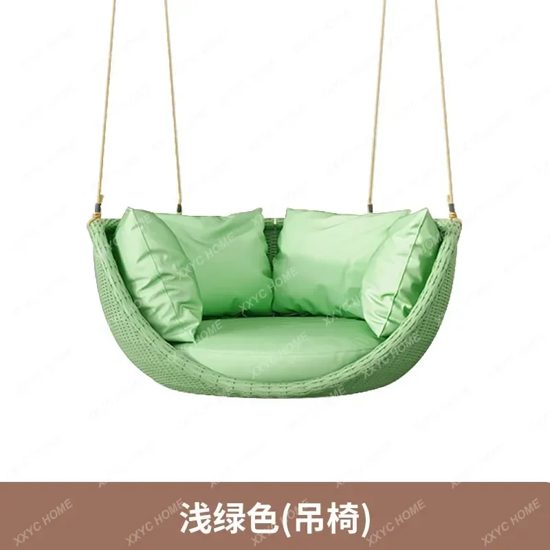Outdoor Swing Basket Glider Indoor Balcony Leisure Rattan Chairs Terrace Rattan Chair Single Indoor Nordic Rocking Chair