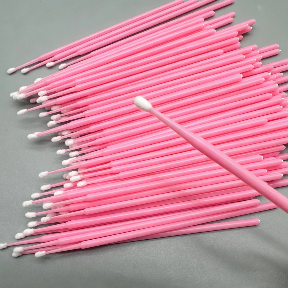 100pcs/lot Micro Brushes Make Up Eyelash Extension Disposable Eye Lash Glue Cleaning Brushes Free Applicator Sticks Makeup Tools