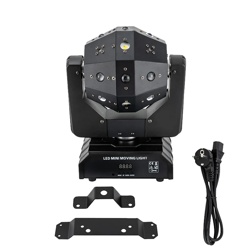 Professionele Discobal Licht LED Beam Laser Strobe 3IN1 Effecten Moving Head DMX Nachtclub Podiumverlichting DJ Home Party Verlichting