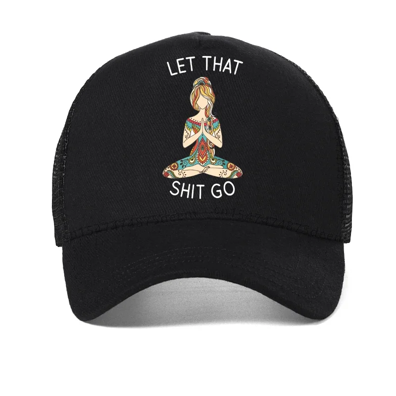 Yoga Mandala caps Fashion Yoga enthusiast Baseball Cap High Quality Mesh Trucker hat Creative Let That Shit Go hats