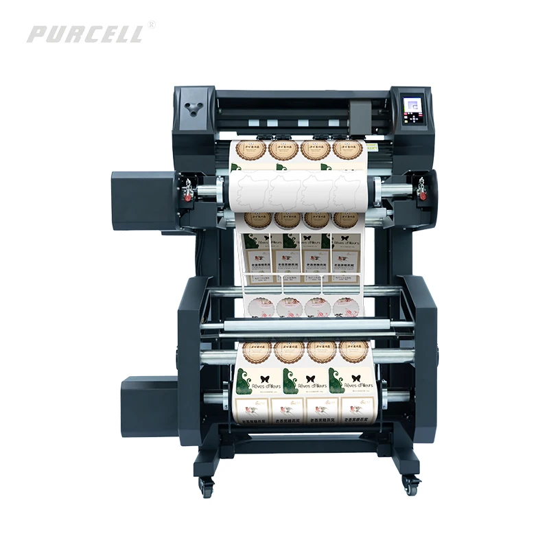 Purcell VH330-SF Sticker Roll To Roll Cutter Die Cutting Plotter Servo Motor Auto Material Feeding Waste Discharge 1200mm Speed