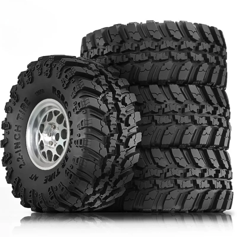 

2.2 RC Crawler Tires and Beadlock Wheels for 1/8 Rock Crawler Car Trxs TRX4 Axial SCX10 II RC4WD CC01 Gen8