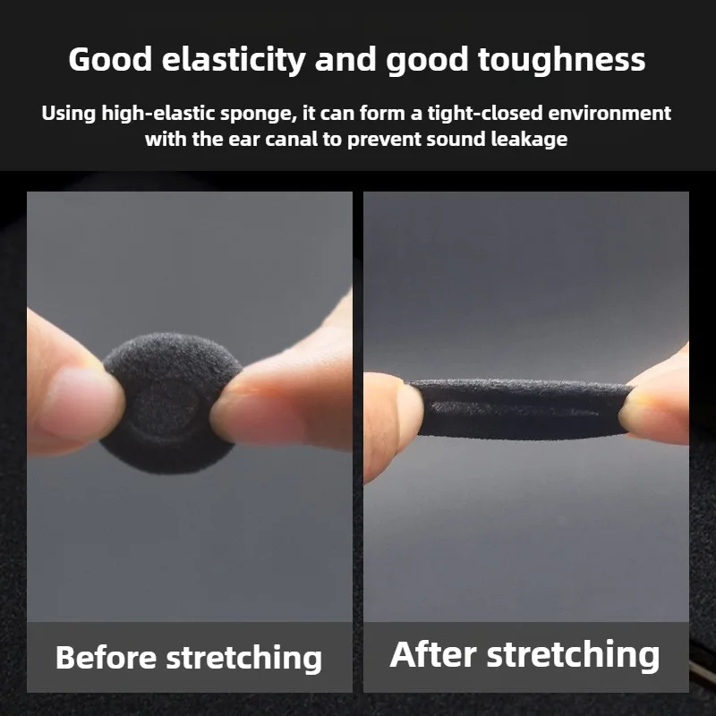 

Thickened Sponge Earbud Tips for Apple Earbuds - Universal Soft Covers, Noise-Isolating Cushions for Comfort