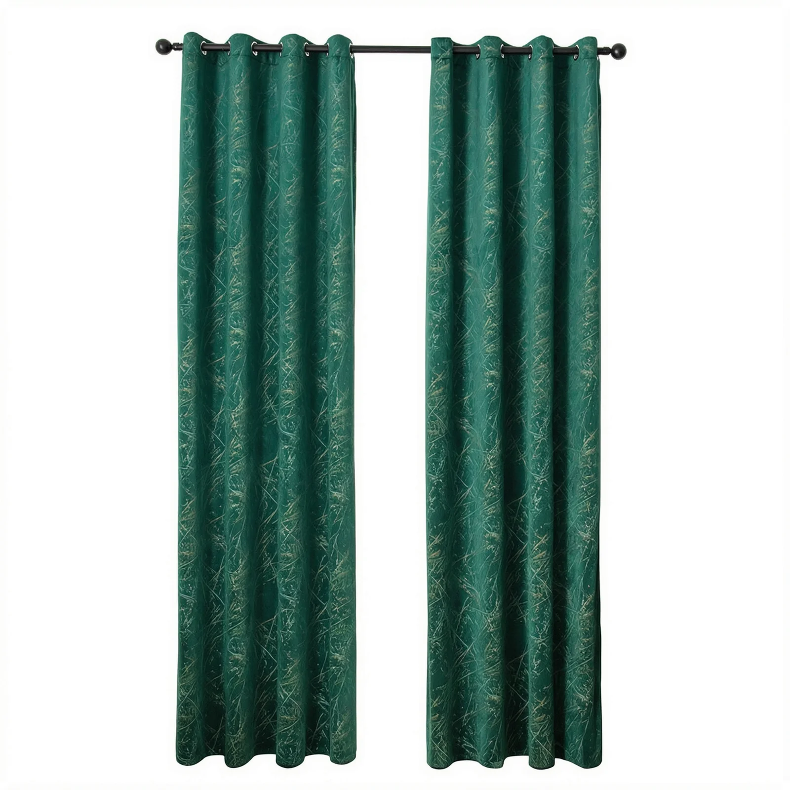 Modern Green And Gold Curtains Eye Catching 46x54 Inch Panels Bold Home Statement Smooth Firm Has