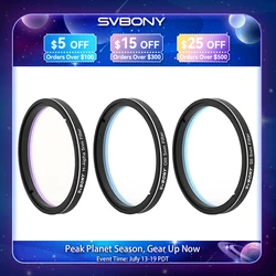 Svbony SV227 2/1.25inch Filter 5nmH-Alpha SII-CCD OIII-CCD Narrow Band for Astronomy Telescope Deep Space Planetary Photography