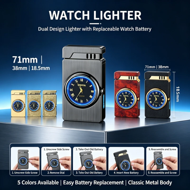 New Voice Activated Smart Lighter, 4 Ignition Modes (Shake/Tap/Blow), USB Rechargeable Windproof, Cool Tech Gadget for Men