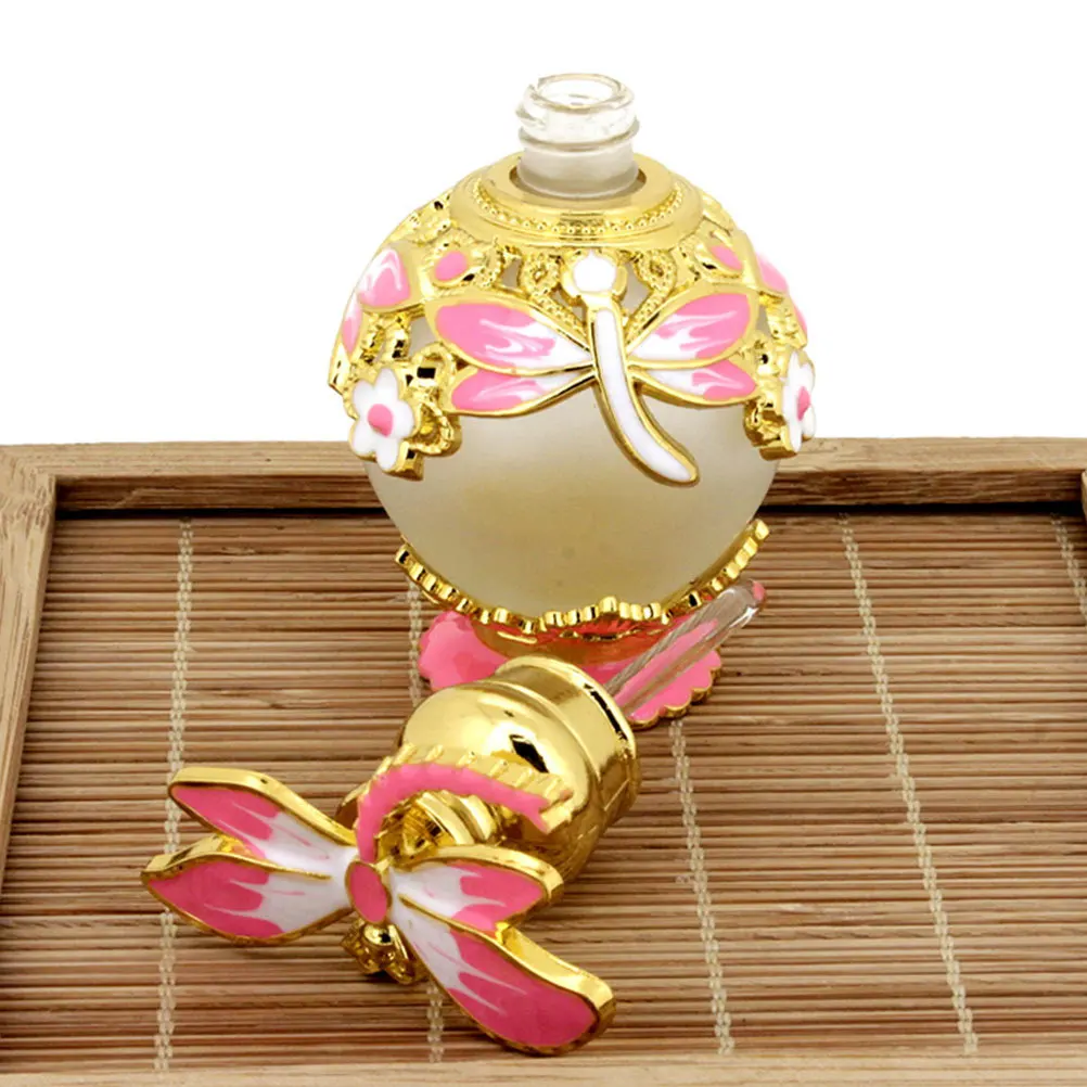 Bottiglie di profumo in vetro da 15 ml Bottiglia contagocce riutilizzabile per olio essenziale Aromaterapia Decorazioni da viaggio Contenitore di raccolta vintage