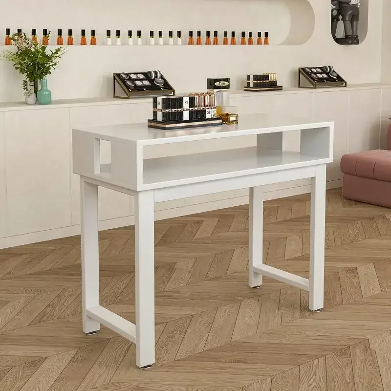 Nordic Simple Nail Tables Multifunction Storage Solid Wood Professional Nail Tables Japanese Dressing Salon Furniture Nagel FYMT