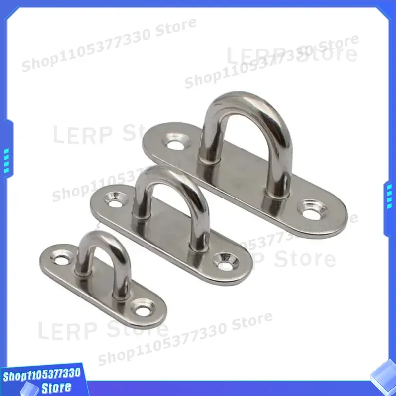 316 Stainless Steel Round Pad Eye Marine Hardware Deck Fitting Boat Accessories Square Base Plate Heavy Duty Lifting Ring for