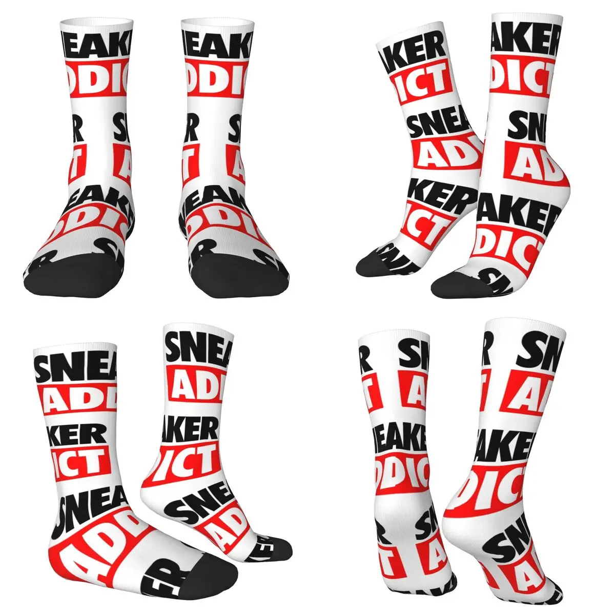 

Sneaker Addict Box (1) Socks Harajuku High Quality Stockings All Season Long Socks Accessories for Man's Woman's Christmas Gifts