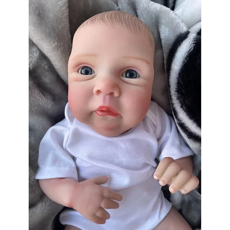 

20inch Miley Already Painted Finished Reborn Baby Doll Same As Picture Lifelike Soft Touch 3D Skin Painted Hair Visible