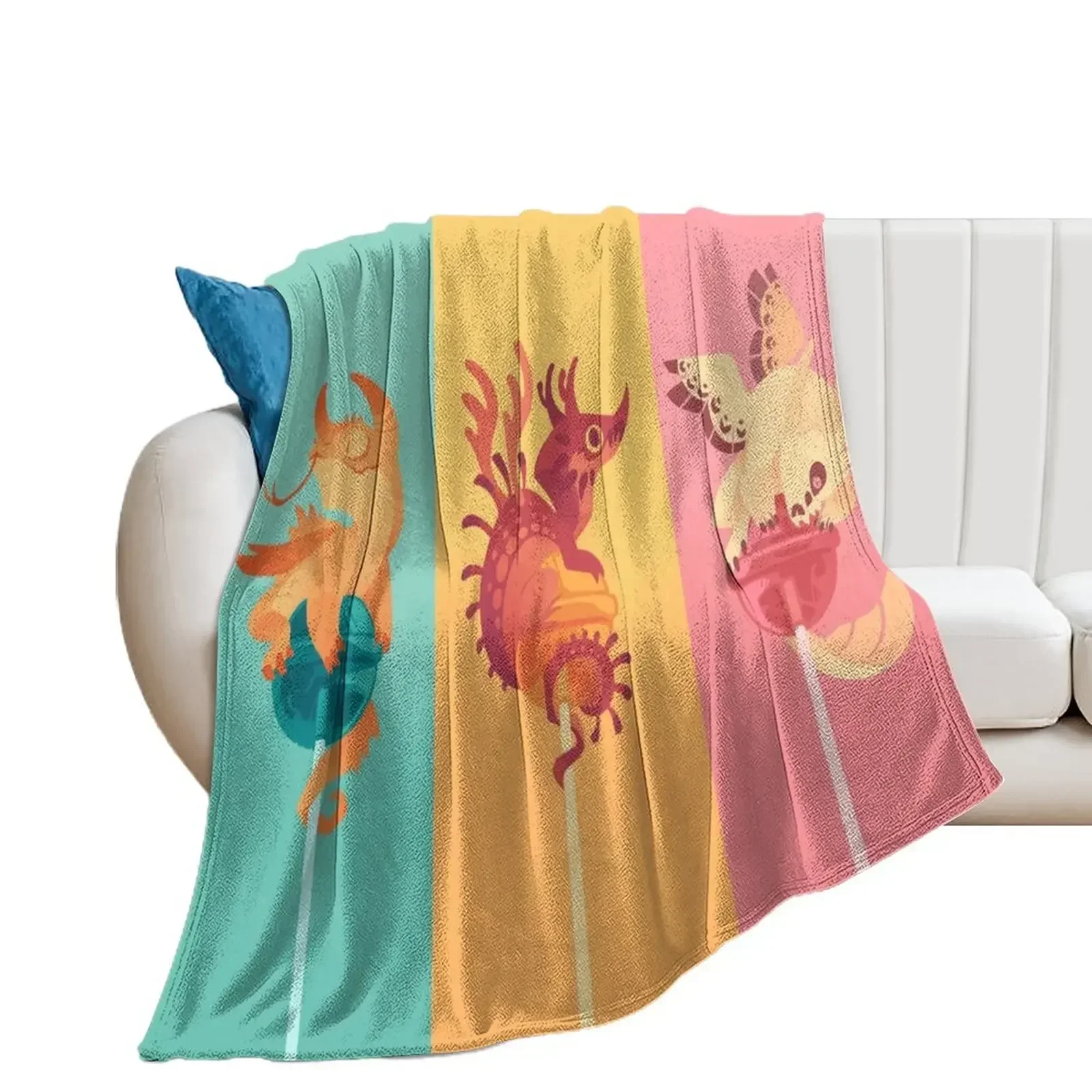 Dragonpops assorted pack Throw Blanket Polar Soft Big Thermals For Travel Kid'S Blankets