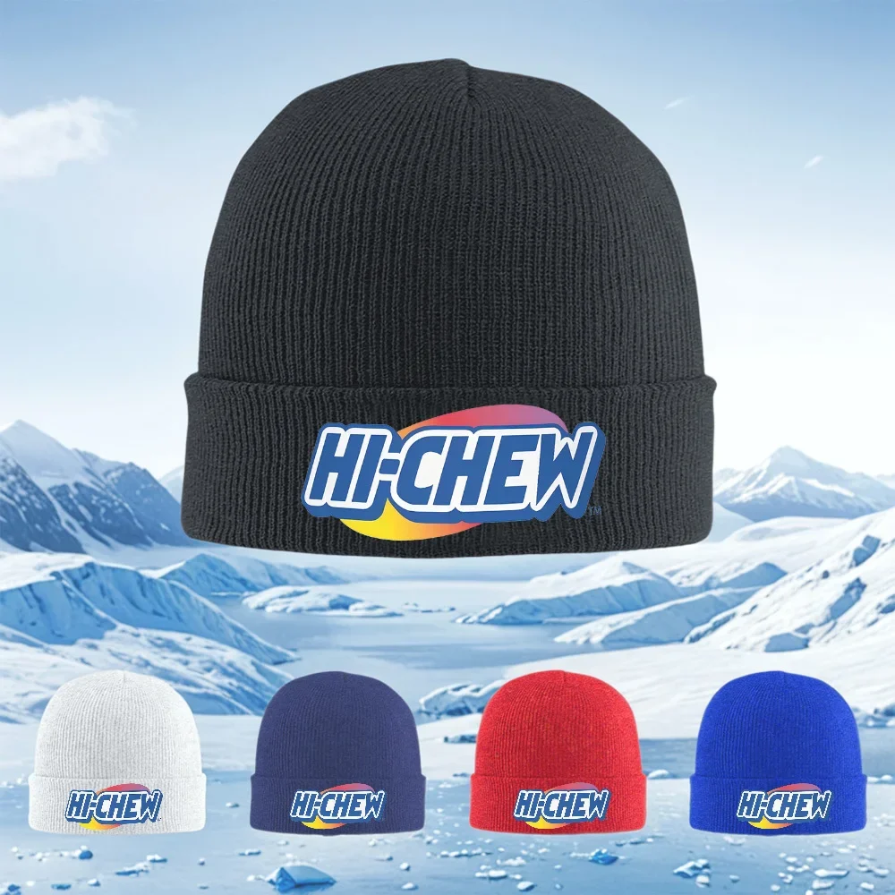 HI-CHEW Sundae de Caramelo Hombres Damen Gorro de Punto Unisex Gorro Jersey Gorro Invierno Térmico Cálido Navidad