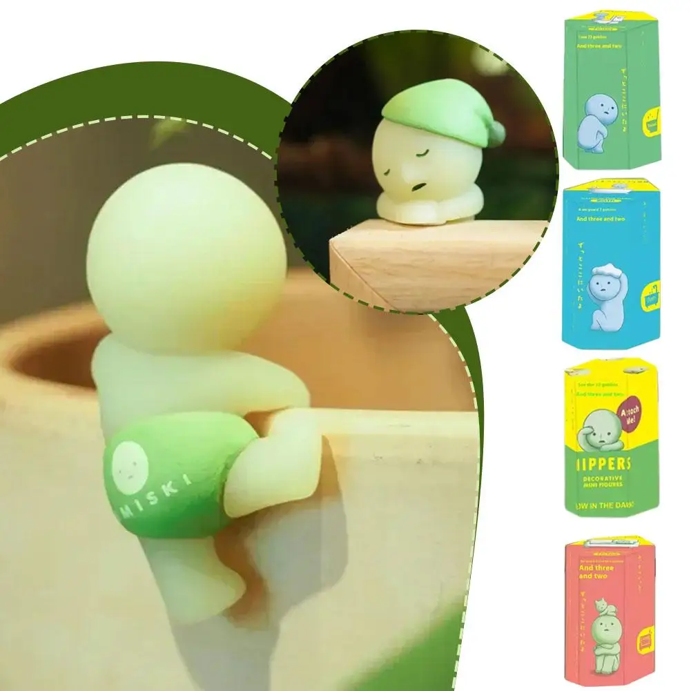 

2-3cm Luminous Characters Trendy Characters Blind Box Luminous Creative Car Accessories Night Light Mini Doll Blind Box Holy Toy