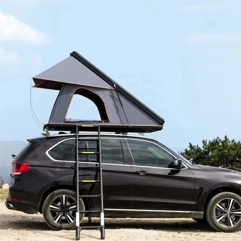 Roof Rack Tent Box Outdoor Rooftop Camping Aluminum Hard Shell Triangle Car Roof Top Tent