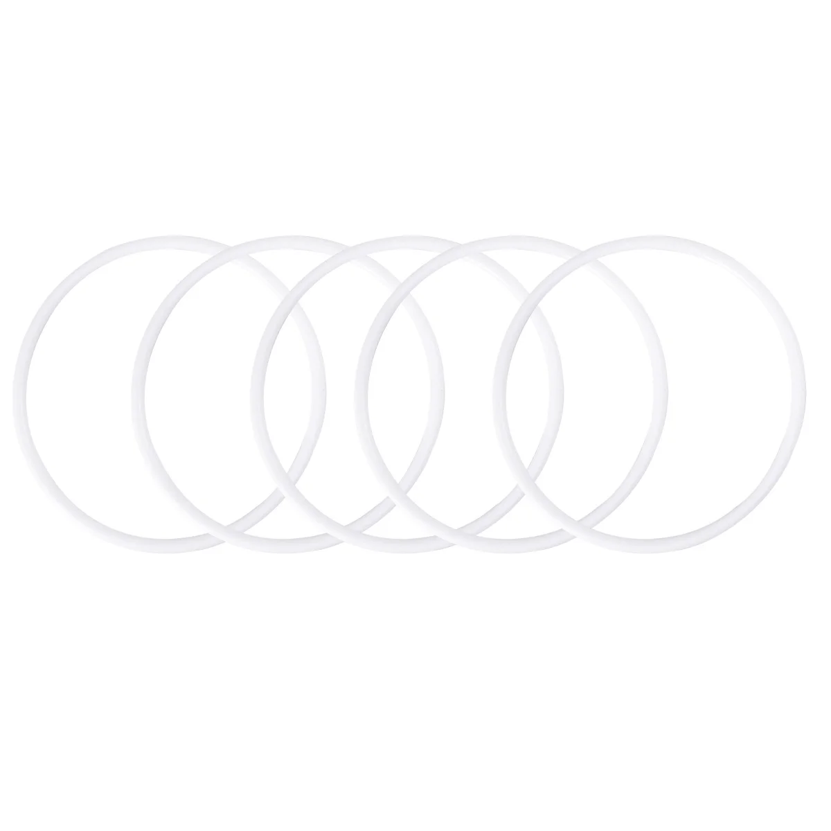 

10pcs 16Cm White Plastic Ring For Dreamcatcher Diy Craft Smooth Circle Frame Wall Hanging Decor Accessories