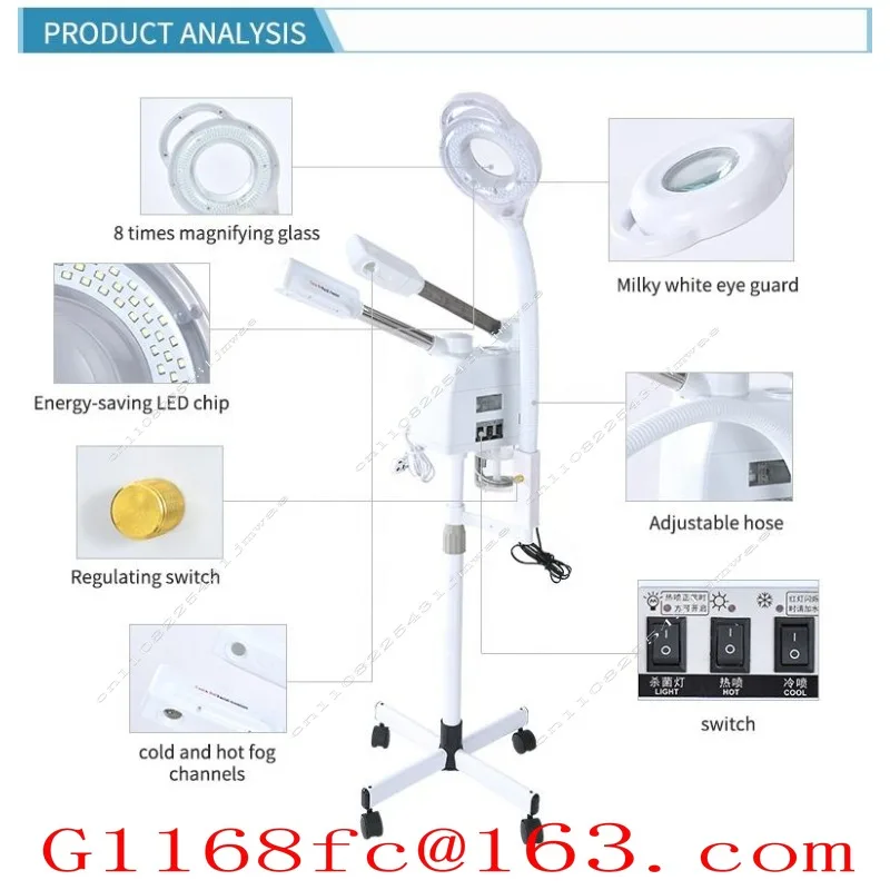 New 3-in-1 Hot and Cold Facial Steam Unit for Deep Cleansing