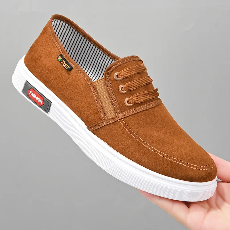 Sapato de lona clássico de luxo masculino, confortável e respirável, sapato esportivo, versátil, casual, primavera, outono, nova moda